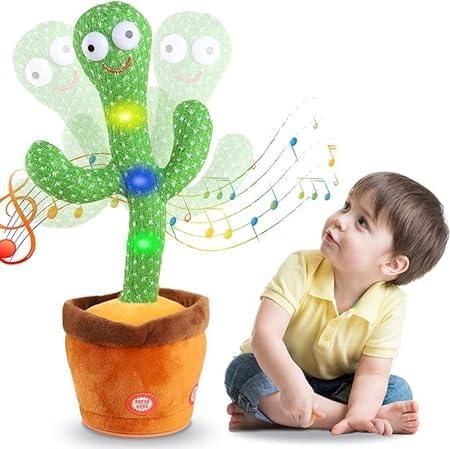 Dancing Cactus Toy - Talking, Singing, LED Musical Mimicry Toy for Kids