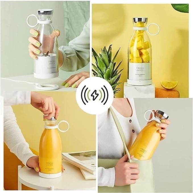 Portable USB Rechargeable Mini Blender for Smoothies & Juice - 380ml Travel Blender