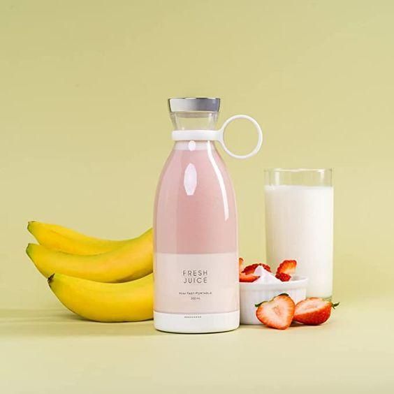Portable USB Rechargeable Mini Blender for Smoothies & Juice - 380ml Travel Blender