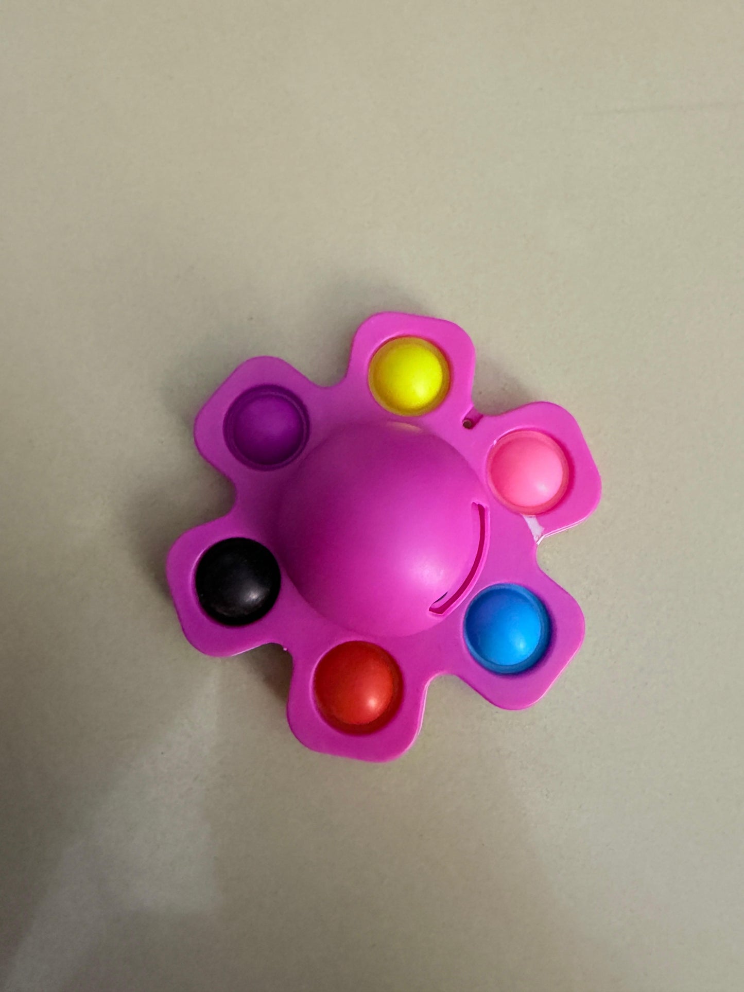 Anti-Stress Push Bubble Fidget Spinner - Sensory Toy for Anxiety Relief & Focus
